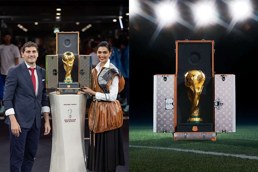 FIFA World Cup 2022 final champion Argentina Lionel Messi Trophy Louis Vuitton