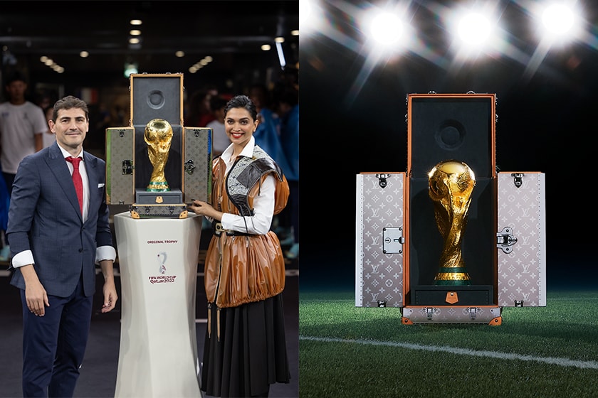 FIFA World Cup 2022 final champion Argentina Lionel Messi Trophy Louis Vuitton 