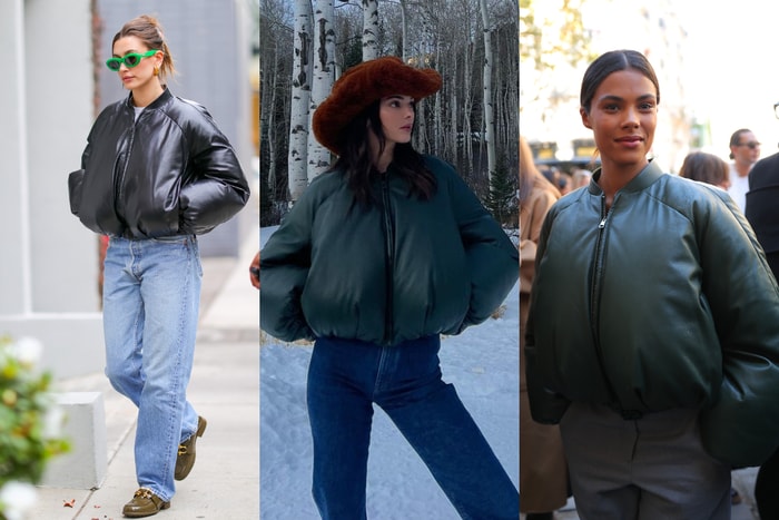 Kendall Jenner、Hailey Bieber 等時尚名人也在穿，今個冬季要有一件 Loewe Bomber Jacket！