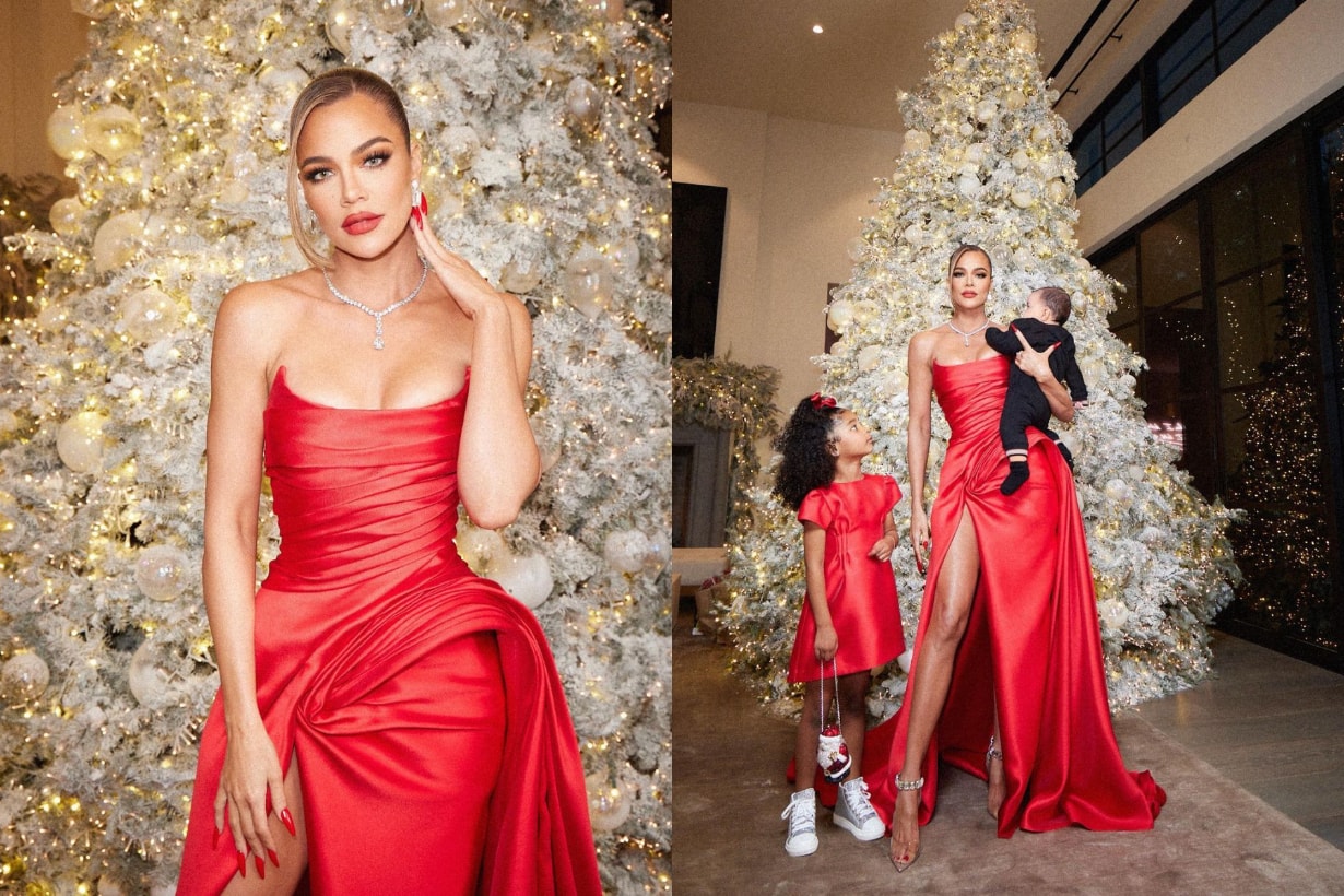 Kardashian Family 聖誕節 聖誕造型 Christmas Kris Jenner Valentino Kendall Jenner Khloé Kardashian Nicolas Jebran Haute Couture Haute Couture Kim Kardashian Versace Kourtney Kardashian Philosophy Kylie Jenner Stormi Webster Mugler