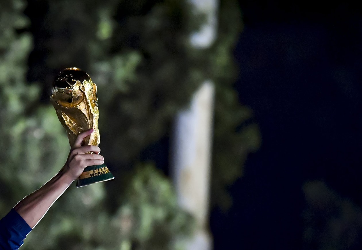 FIFA World Cup 2022 final champion Argentina Lionel Messi Trophy Louis Vuitton