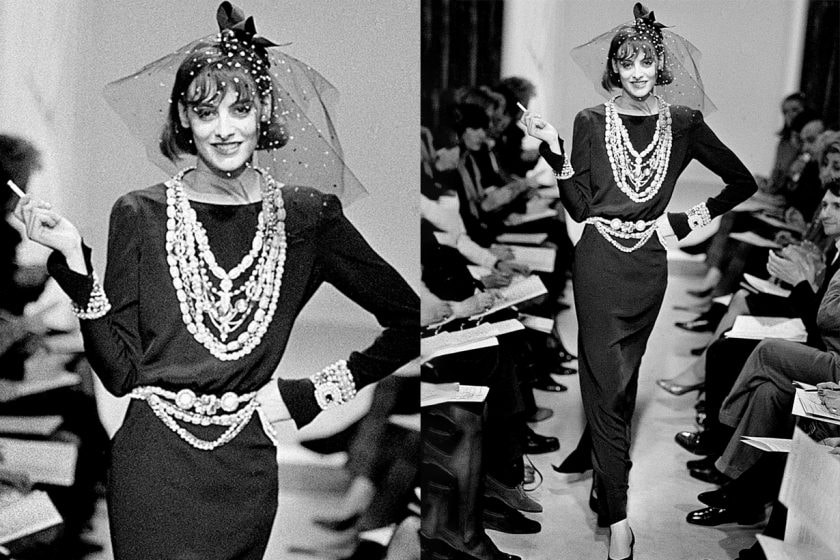anna wintour karl lagerfeld chanel first collection 1983 haute couture ss white house black story