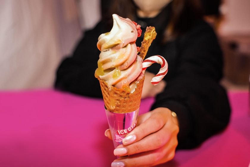 lush Snow Fairy 4foodie Christmas Market taipei pink oatmilk soft ice cream