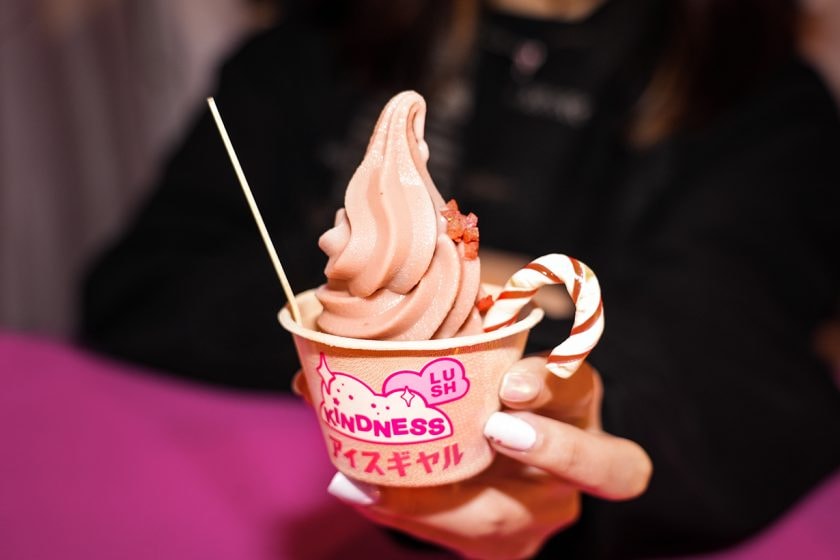 lush Snow Fairy 4foodie Christmas Market taipei pink oatmilk soft ice cream