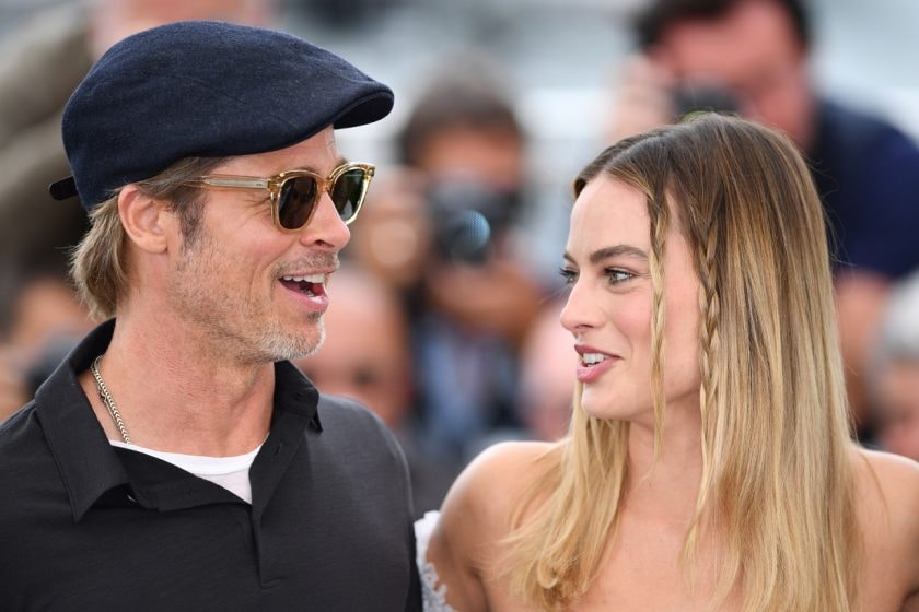 margot robbie confess kiss brad pitt babylon