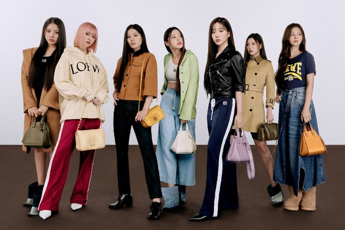 大勢女團 NMIXX 為 LOEWE 拍攝 2023 早春系列廣告,度身訂作的裙子也太可愛了吧!