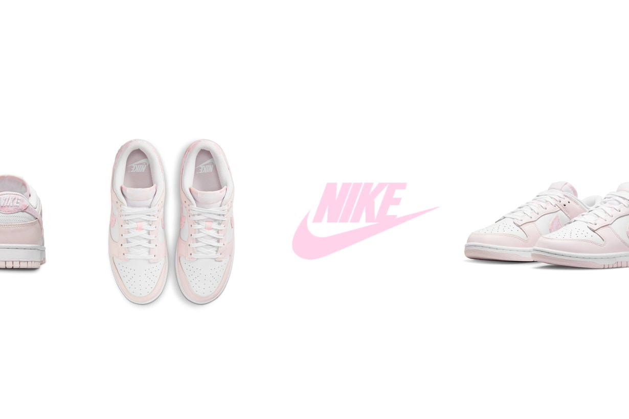 這雙 Nike 粉色 Dunk Low Paisley 讓你再動心一次，Swoosh Logo 藏細節！