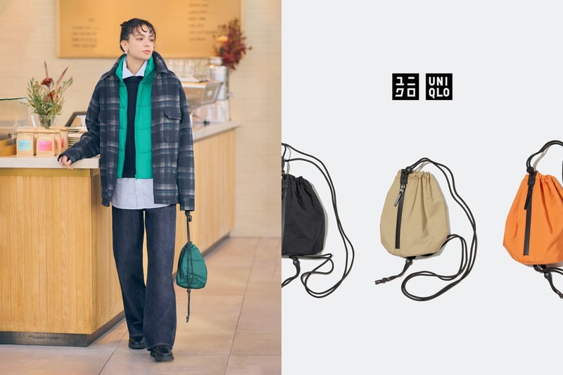 uniqlo MINI DRAWSTRING BAG unisex high rated 
