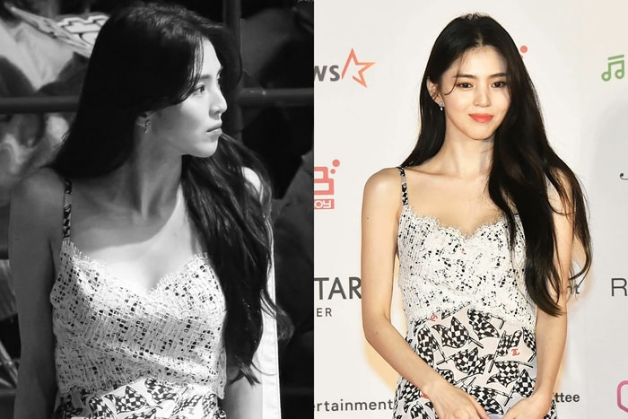 一頭黑長髮、一件 CHANEL 洋裝,韓韶禧再次應證:自然最美!