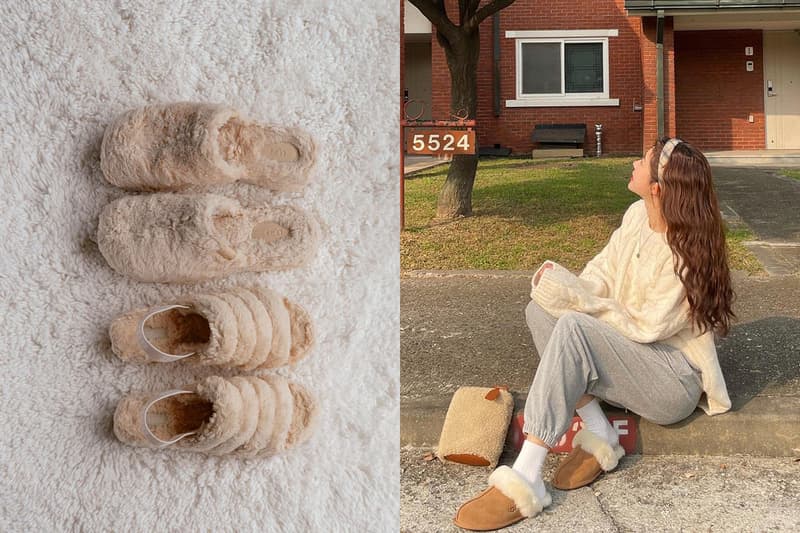 UGG funkette Scuffette slippers Fleece shoes Korean Girl Winter Style