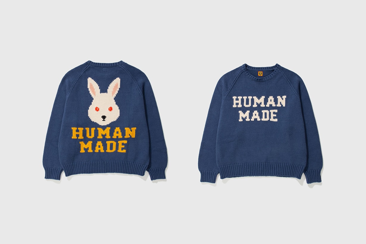 Human Made 2023 Rabbit Cushion T-shirt Mug Knit Sweater