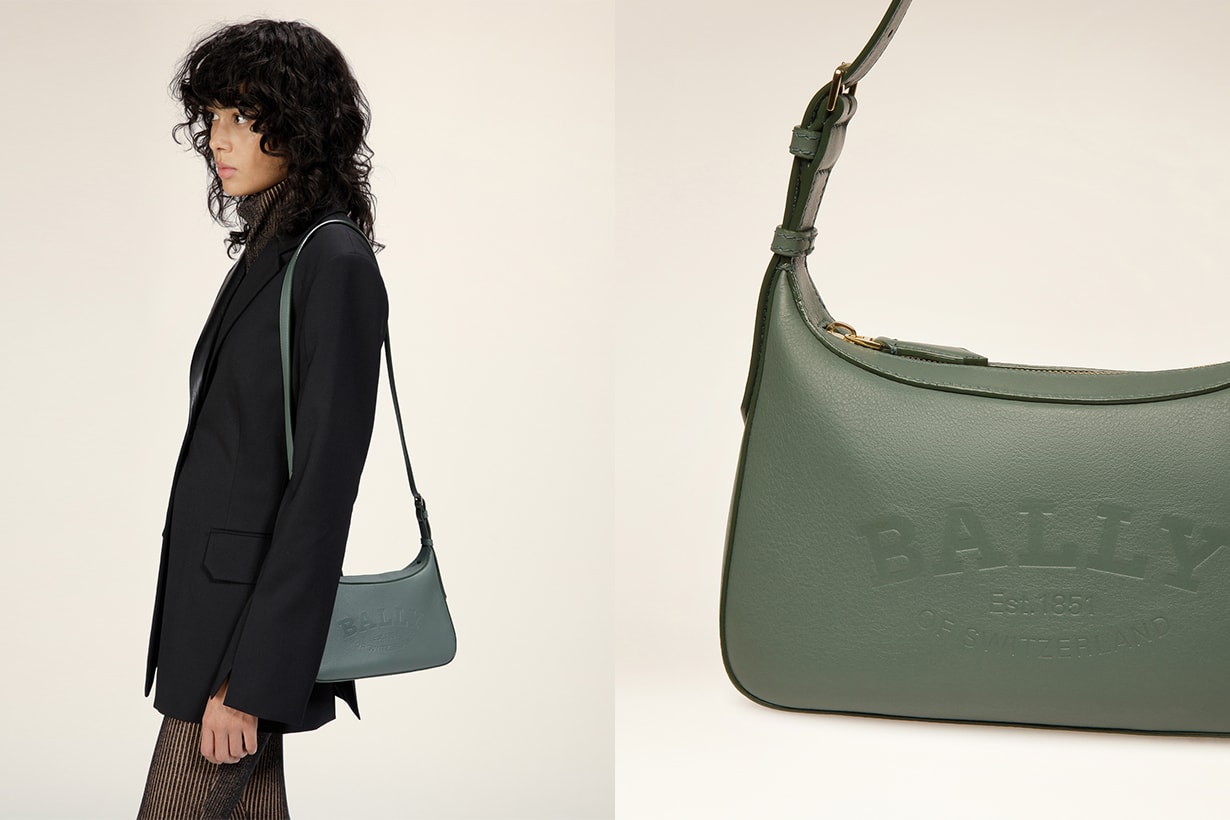 Bally 2023 ss handbags Cleoh Coralye sage green