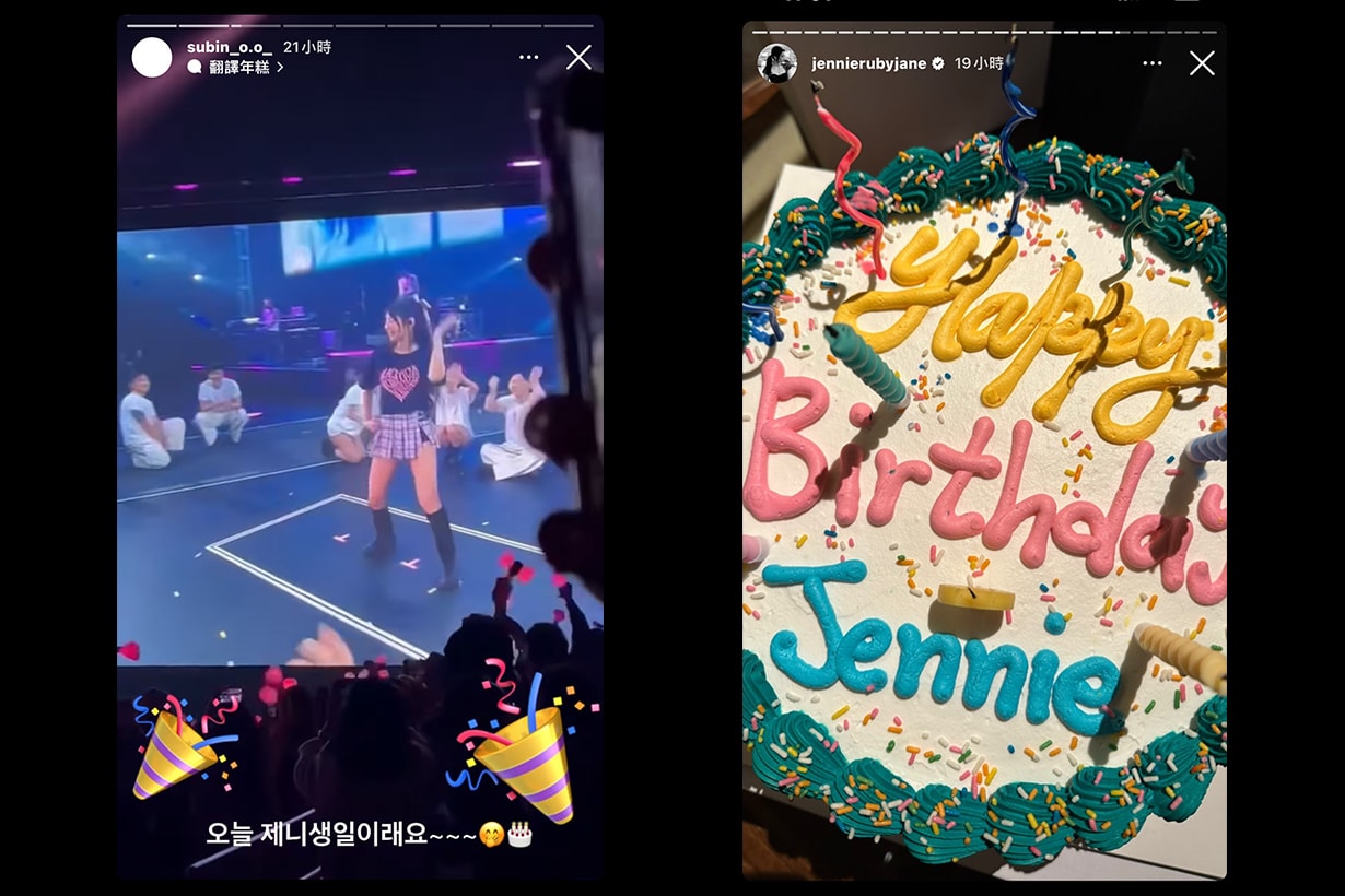 BLACKPINK Jennie Birthday Jessica HK concert