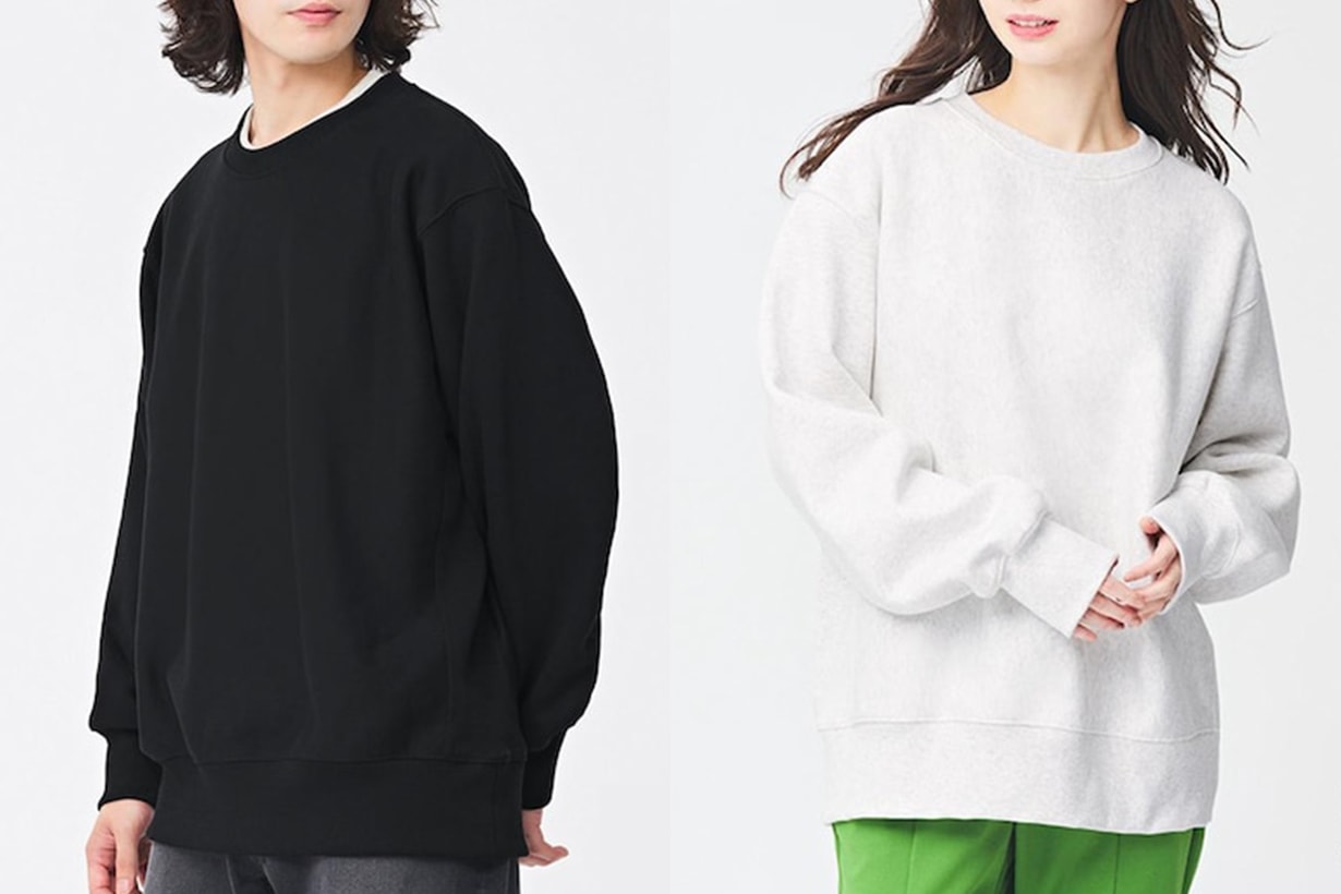 GU Balmacaan coat big Sweatshirts Men Japanese Girl Outfit Style