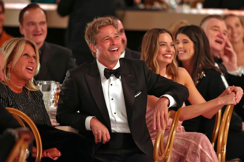 brad pitt debuts haircut golden globes 2023 Austin Butler 