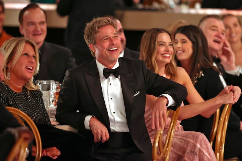 brad pitt debuts haircut golden globes 2023 Austin Butler