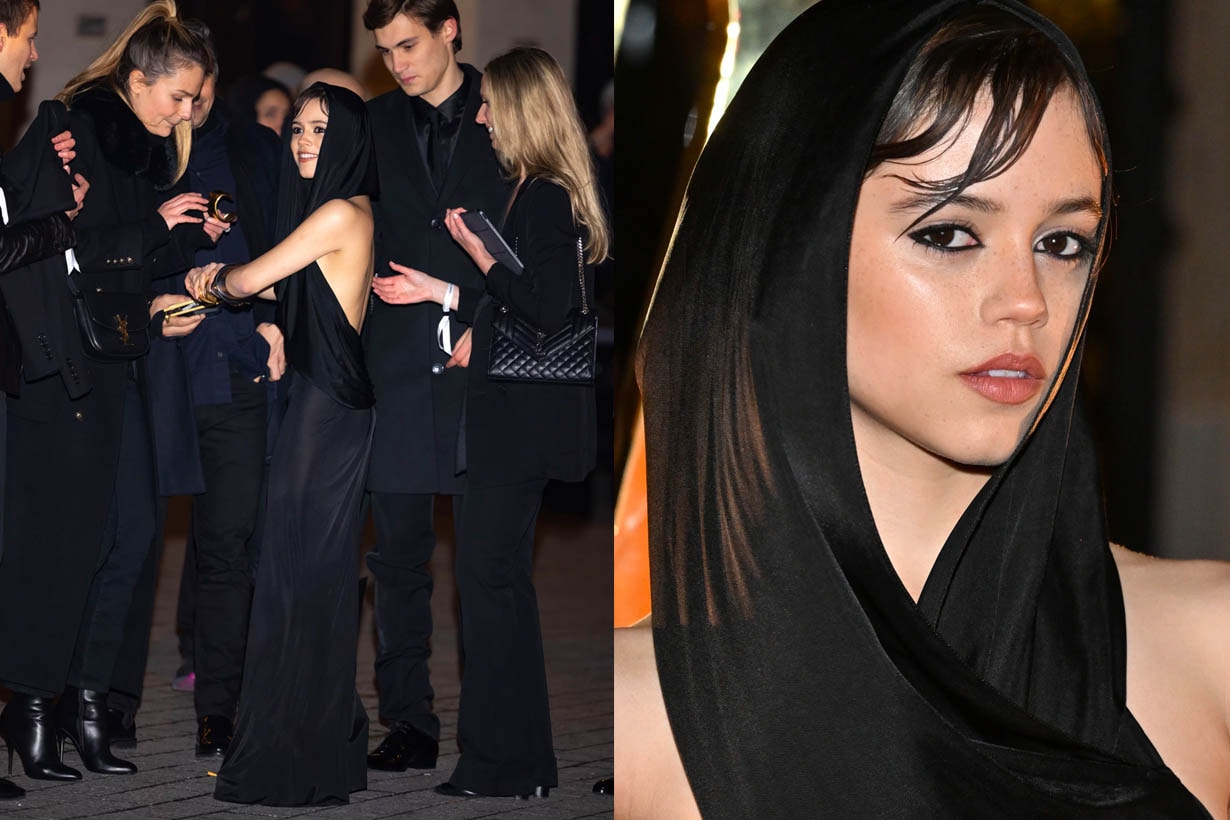 Saint Laurent 2023fw fashion show Jenna Ortega