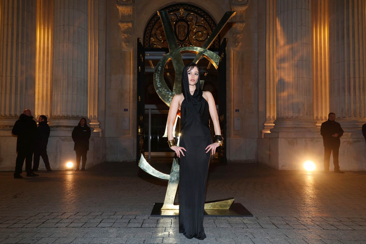 Saint Laurent 2023fw fashion show Jenna Ortega