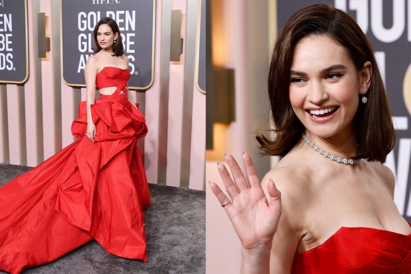 Golden Globe 2023 red carpet Jenna margot anya Lily Ana Letitia Elizabeth Jessica