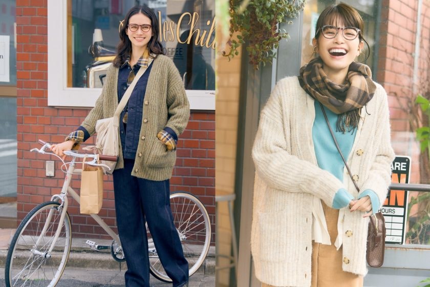 uniqlo knitwear cardigan staff recommadation v neck