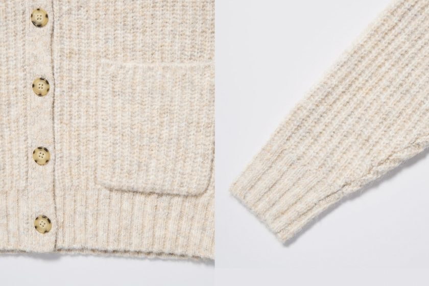 uniqlo knitwear cardigan staff recommadation v neck