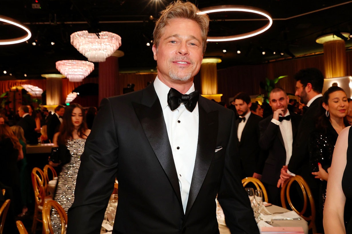 brad pitt debuts haircut golden globes 2023 Austin Butler