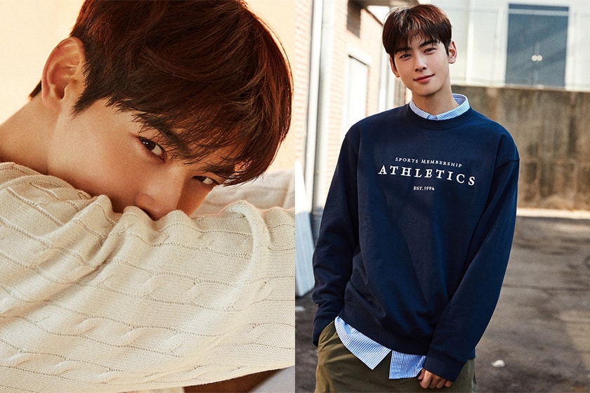 GIORDANO 2023 spring new campaign Cha Eun Woo Han So Hee