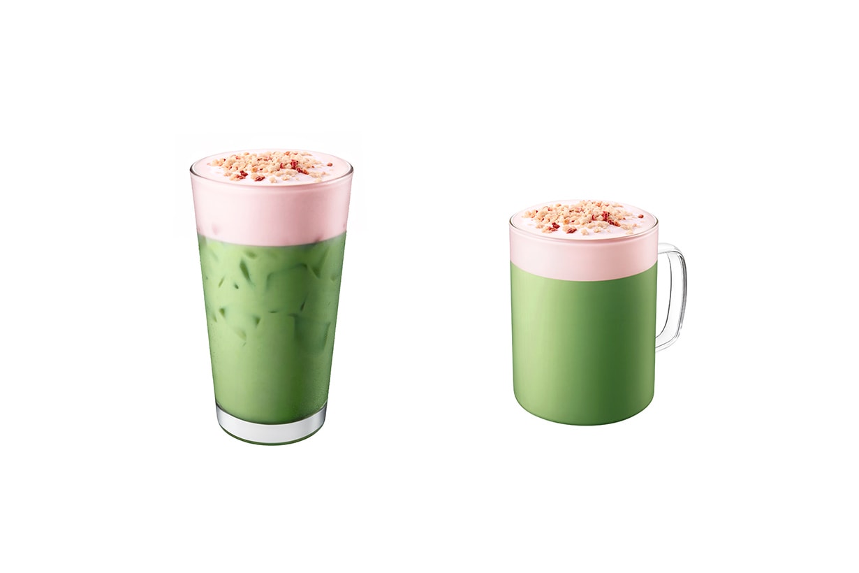 Spring Starbucks Strawberry Season release Frappuccino Matcha Latte