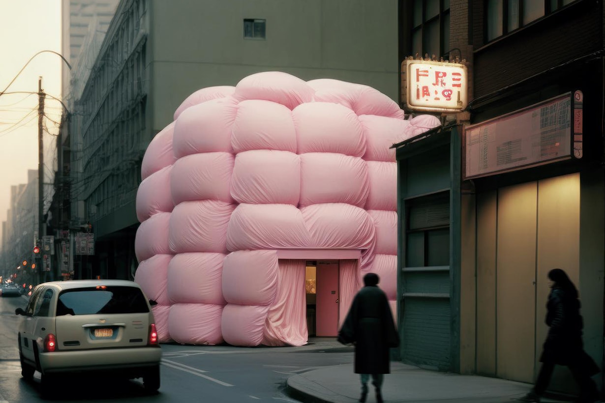 Andres Reisinger pink take over architecture Unclassifiable Artist