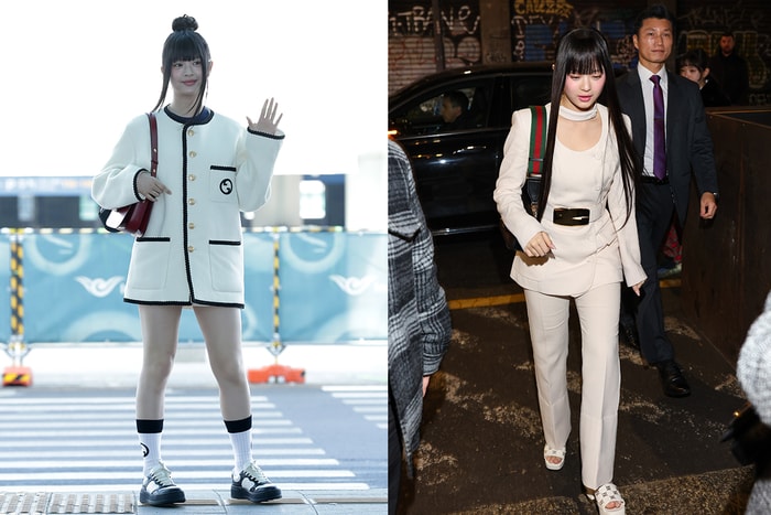 米蘭時裝週驚喜現身:NewJeans 成員 Hanni 從機場到秀場的 Guuci 女孩造型!