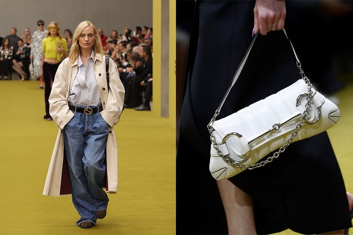 MFW:Gucci 秋冬大秀登場,經典造型中馬銜扣鏈條手袋成為目光焦點!