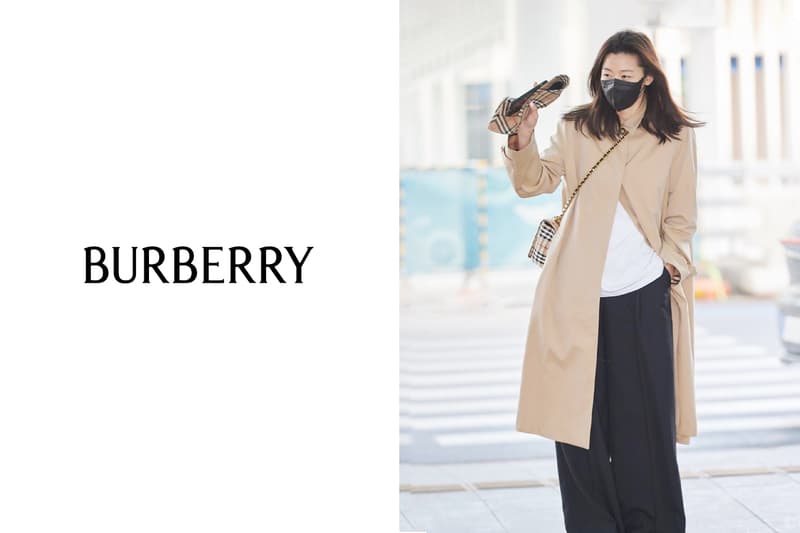 jun ji hyun burberry airport fashion style lola bag trench coat bucket hat items