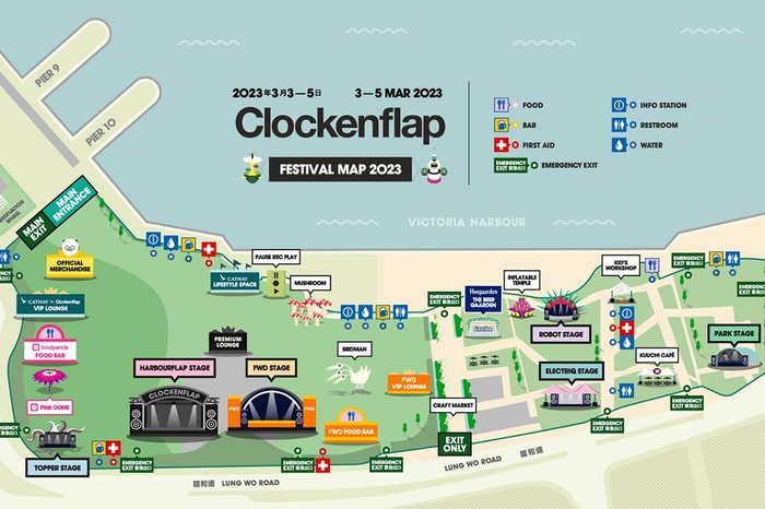 Clockenflap 完整音樂節地圖、各式精彩現場內容及體驗大公開！