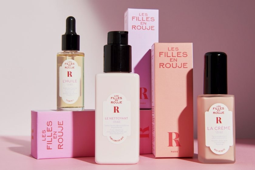 Les Filles en Rouje Jeanne Damas skincare collection 3 products less is more