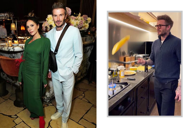 David beckham Victoria celebrating pancake day flipping pancake videos