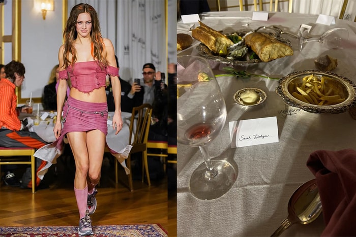 （Di）vision 時裝騷片段在網上瘋傳，桌子上的餐枱布竟然是連身裙！