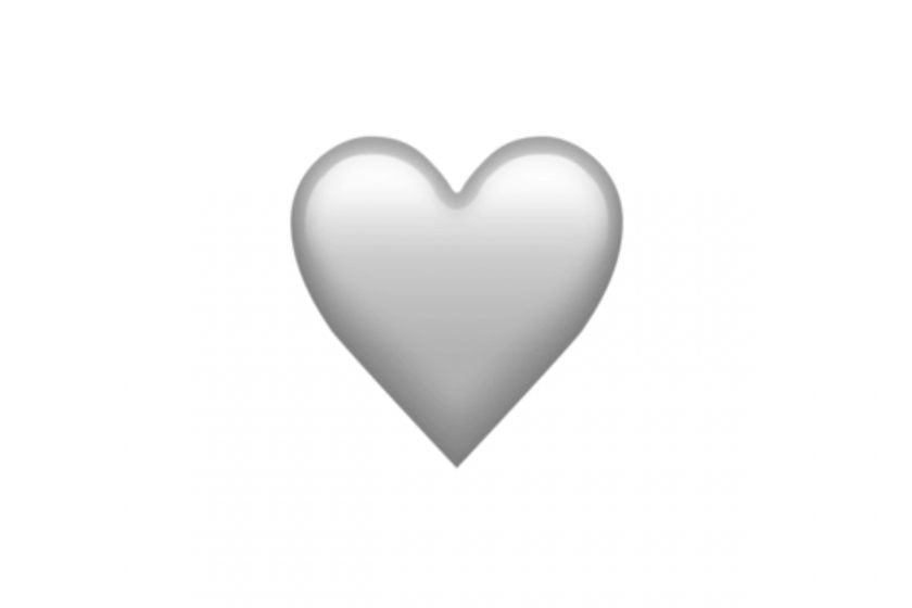 emoji heart meanings 16.4 grey pink light blue love relationship 2023