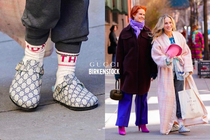 悄悄曝光：Gucci x Birkenstock 最新聯名，Sarah Jessica Parker 率先穿上腳！