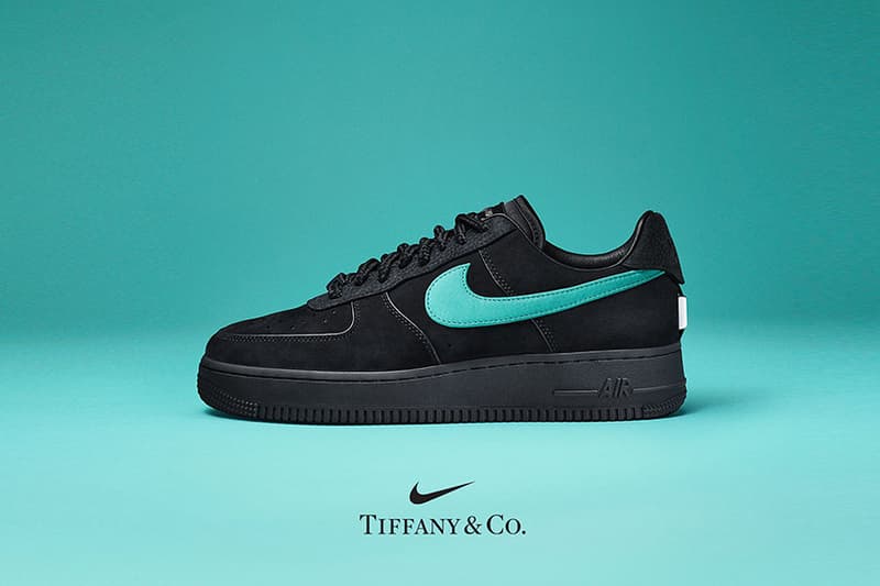 Nike x Tiffany and Co Air Force 1 collaboration silver accessories release