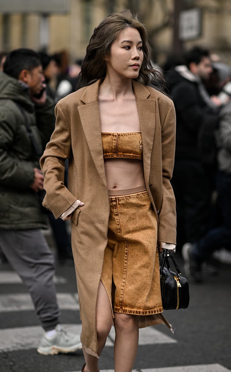 Streetsnaps Paris Fashion Week Street Style 2023 fw Spring Outfit