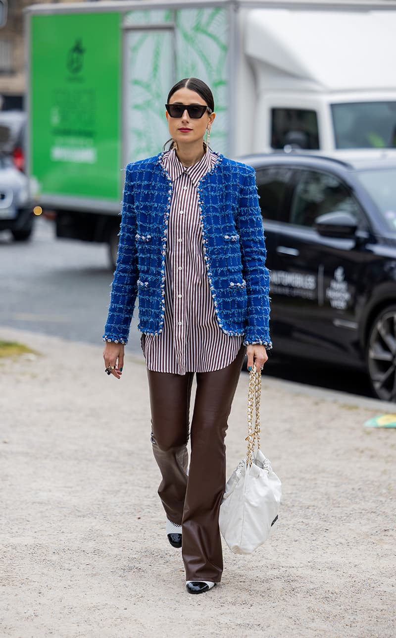 Streetsnaps Paris Fashion Week Street Style 2023 fw Spring Outfit