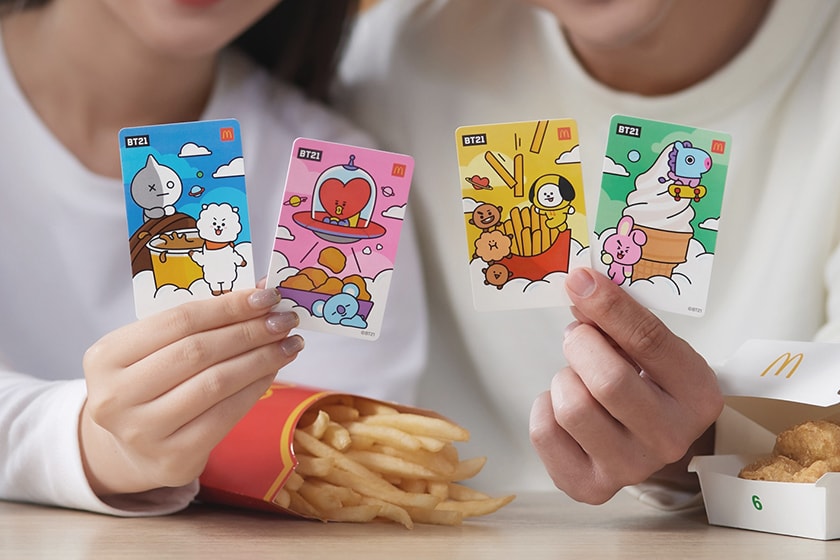 McDonalds BT21 Strawberry McFlurry Dessert 2023 release
