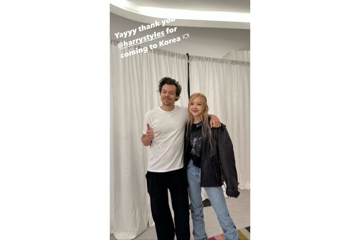 blackpink rose jennie harry styles concert pictures revealed