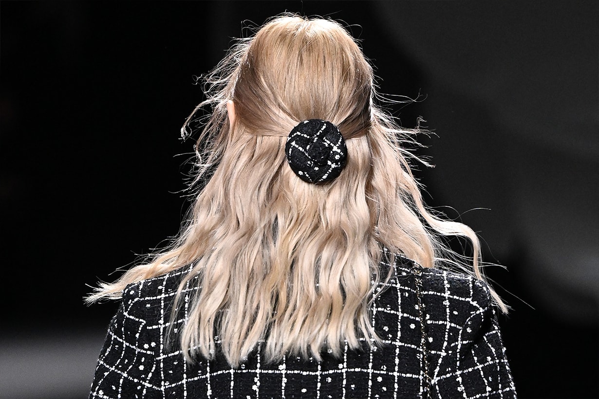 chanel 23fw pfw half up hairstyles hair styling tips