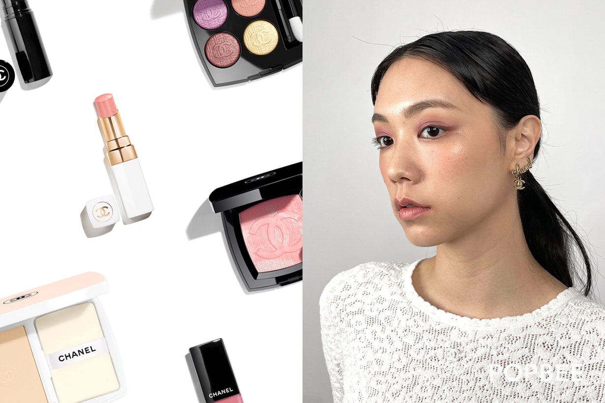 chanel beauty march delices pastel collection unbox rouge balm cheek eyeshadow glow 2023 spring price color eyebrow eyeliner