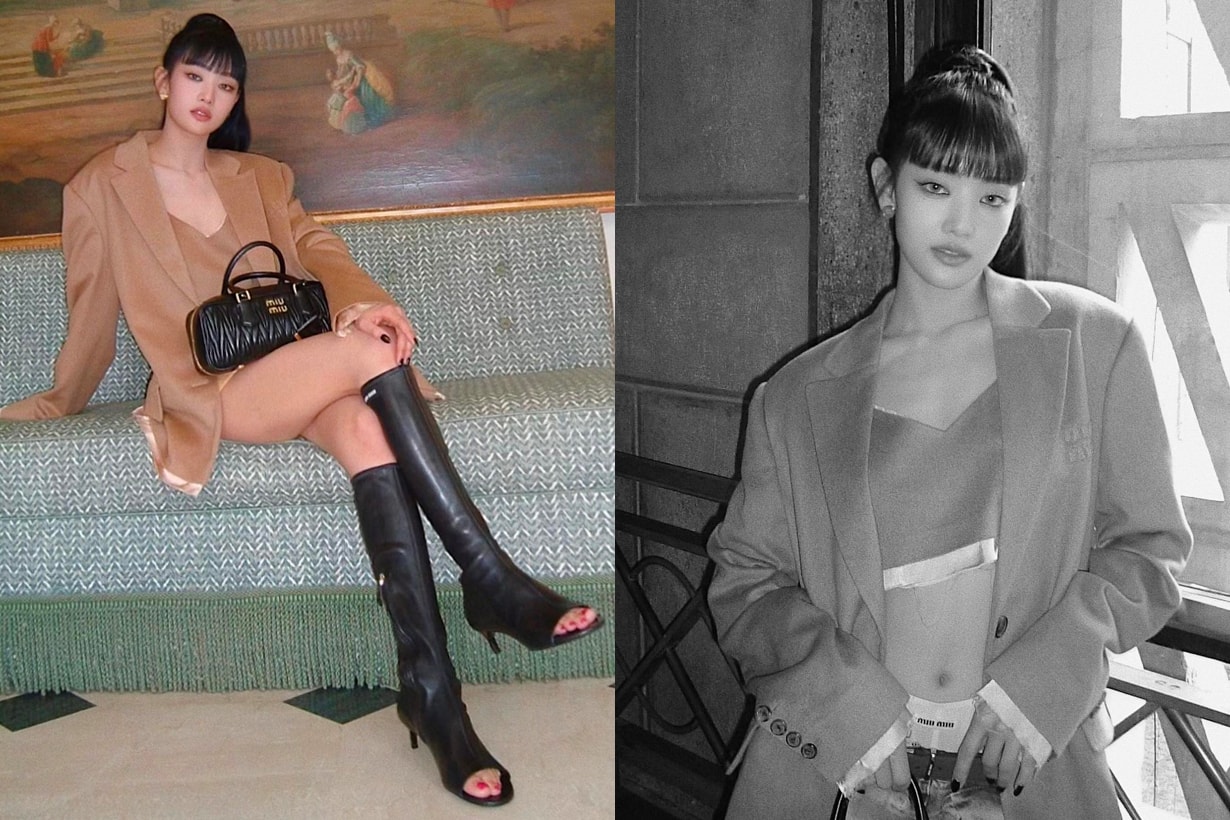 Miu Miu 2023fw paris fashion week Minnie Celebrities style