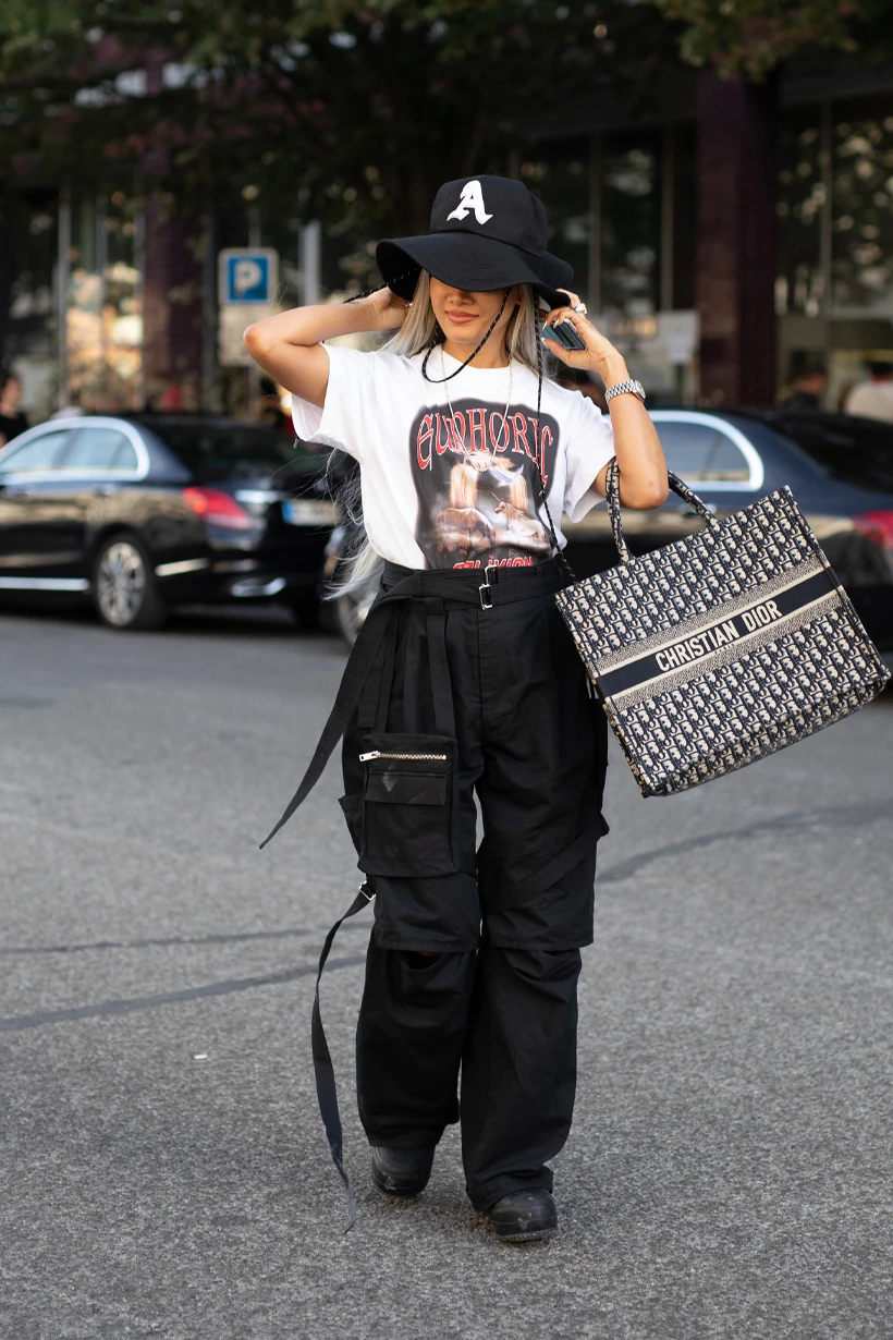 bella hadid kendall hailey hign end street style inspiration styling ref chanel adidas 