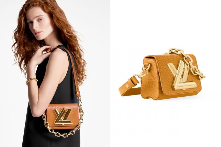 louis vuitton handbags XL 2023 ss key bell Name Tag Pochette Dauphine Twist S-Lock price details