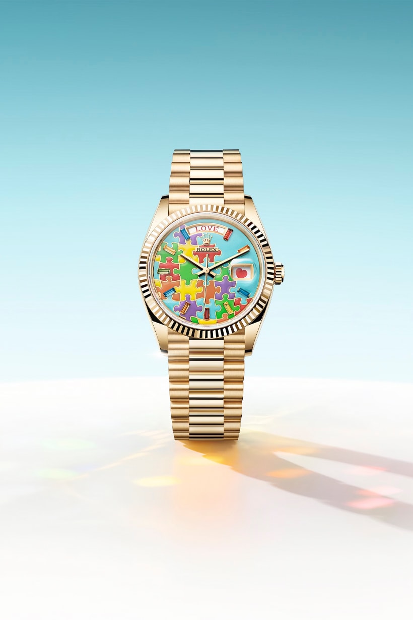 rolex Oyster Perpetual Day-Date 36 emoji heart jigsaw Watches and Wonders 2023