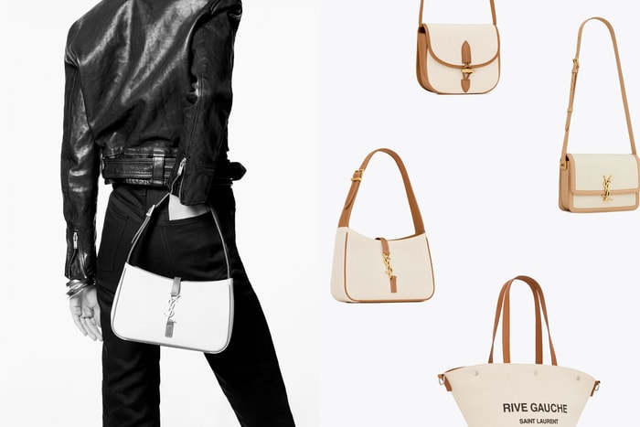 帆布 + 牛皮拼接:Saint Laurent 5 款經典手袋,充滿了夏天的氣息!